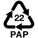 Recycling code PAP 22